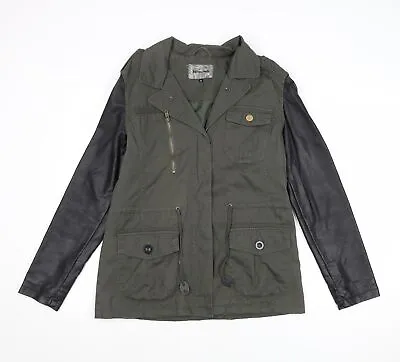 Internacionale Womens Green Jacket Size 12 Button • £8.75