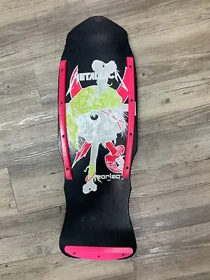 Zorlac Metallica Skateboard Pushead 1987 O.g. Rare Silver Colorway Never Ridden • $2700