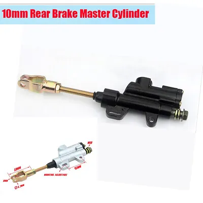 1Pcs M10 Rear Hydraulic Brake Master Cylinder Black Metal Motorcycle Accessories • $16.52