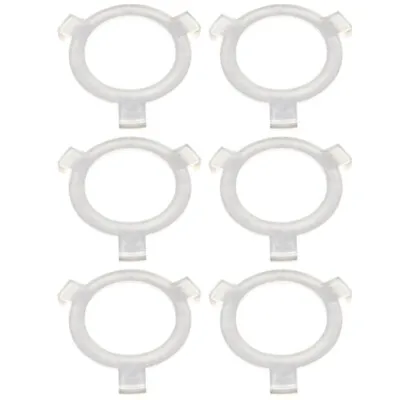  6 Pcs White Plastic Lamp Adapter Shade Ring Accessory Lampshade Parts • £5.29