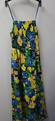£10.50 • Buy Topshop Womens Floral Print Cami Ladies Midi Ruffle Dress Size XS UK Size 4-6