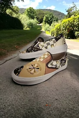 Vans Divine Energy Patchwork Classic Slip-On Skate Shoes Never Worn • $45
