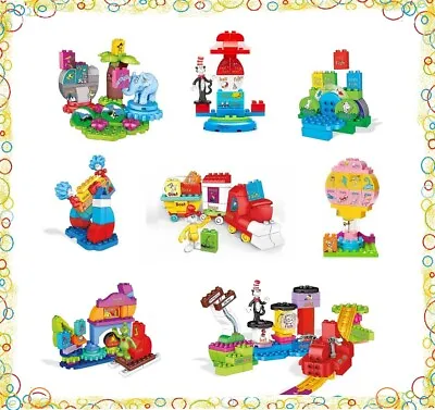 Mega Bloks Dr. Seuss Building Set Carousel Thingamajigger Grinch Horton More • $18