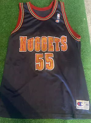 Vintage Rare Dikembe Mutombo Nuggets Jersey Size 48 • $85