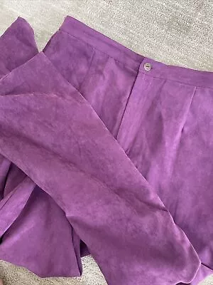 Erin London Purple Ankle Pants Pockets Dress Pants Womens Size L  • $13