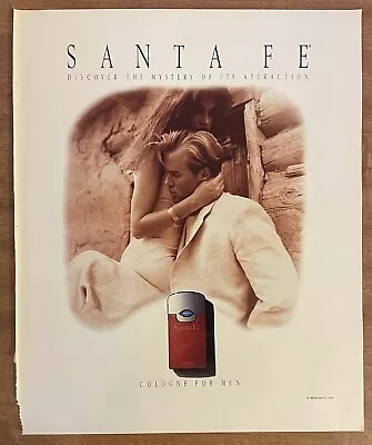 1990 Santa Fe Cologne For Men Mystery Of It’s Attraction 90s Print Ad • $9.99