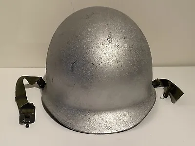 Vietnam Era US Army M1 Helmet & Liner Silver Paint  • $99.99