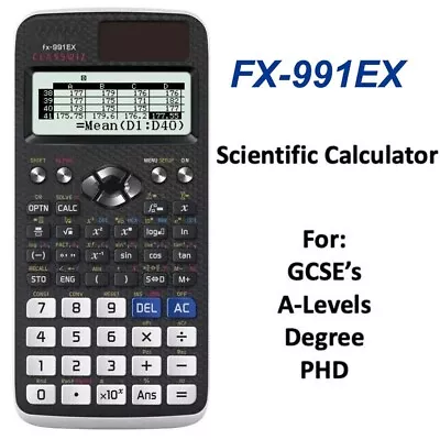 FX-991EX ClassWiz Functional Scientific Calculator Student Engineer Black • £17.49