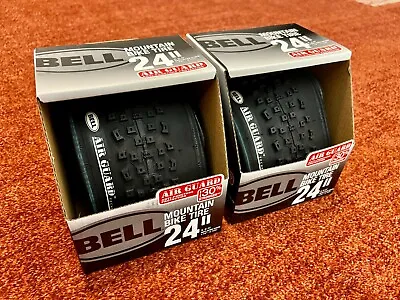 Pair - Bell 24  X 2.0  Mountain Bike Tire (Replaces 1.75  To 2.125  Widths) • $16.98