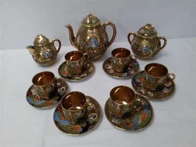 Vintage Samurai China 15 Piece Porcelain Tea/Coffee Set (see Description) • £9.99
