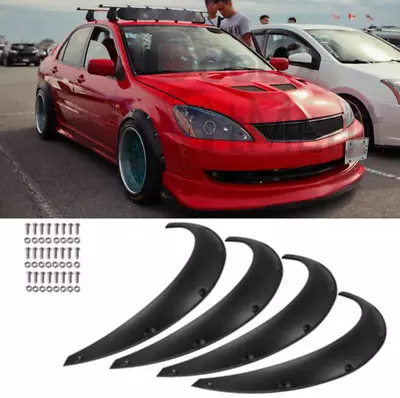 For Mitsubishi Lancer Fender Flares Wider Body Wheel Arches Extensions 3.1 /80mm • $69.14