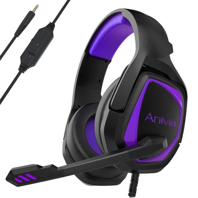 $34.95 • Buy 3.5mm PRO Gaming Headset With Mic Over-ear Headphone 1111 I5O2