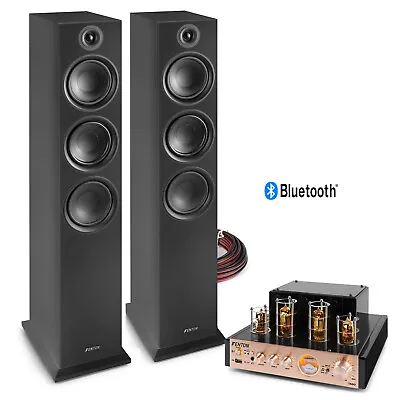 Tower Sound System With Floor Standing Speakers And HiFi Valve Amplifier SHF80B • £349