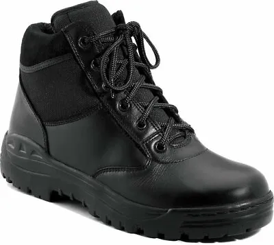 Black Forced Entry Boots Leather Tactical Public Safety Comfort Low Work Boot 6  • $60.99