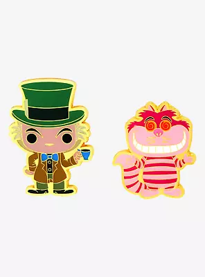 Pin 131806 Disney Mad Hatter & Cheshire Cat 2 Pin Set From Alice In Wonderland • $22.99