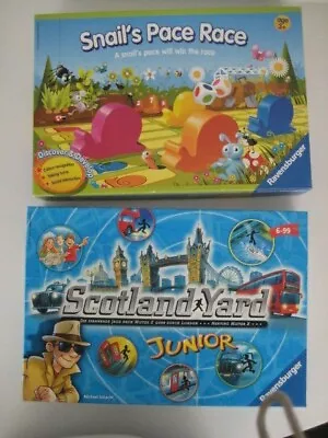 Ravensburger Snail Race & Scotland Yard Fun Games Box & Instructions Used  • £29.99