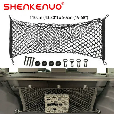 Envelope Style Trunk Cargo Net Storage Organizer Universal Bag Hook For Car Rear • $13.93