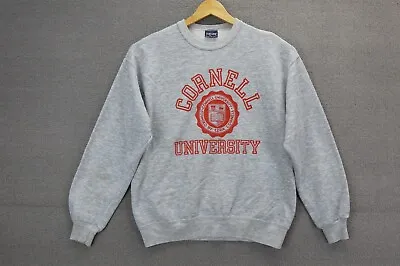 Cornell University Sweatshirt M Gray Heather Vintage Jansport Made In USA • $31.99