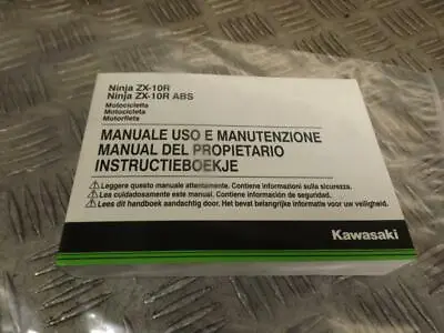 Kawasaki ZX10R ZX10-R ABS Italian Maintenance Manual Handbook • £14.99
