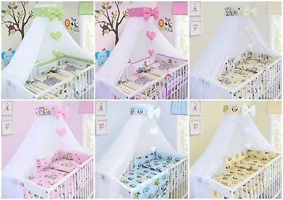 Baby Nursery Canopy Drape Mosquito Net With Holder To Fit Cot  • £33.99