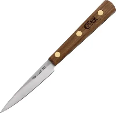 $26.99 • Buy Case XX Kitchen Paring Knife 3  Stainless Steel Blade Solid Brown Walnut Handle