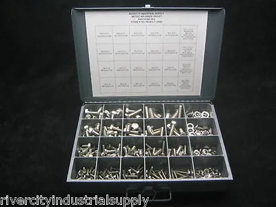 Metric Coarse Thread A2 Stainless Steel Bolt Nut & Washer Assortment - Kit 500   • $259.88