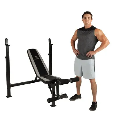 Incline Decline Flat Bench Olympic Weight Adjustable Workout Gym Home Press Leg • $155.21