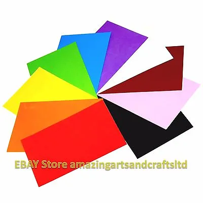 Craft Foam Sheets A4 Pack Of 10 Assorted Colours • £6.50