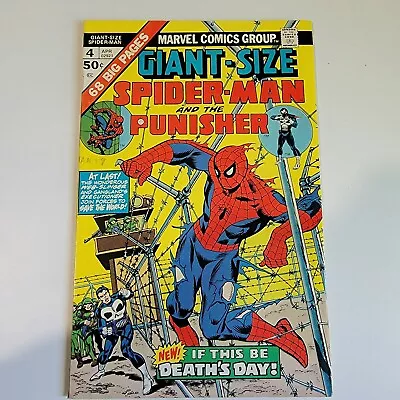 Giant-Size Spiderman #4 Marvel Comics 1975 3rd Appearance Of Punisher • $11