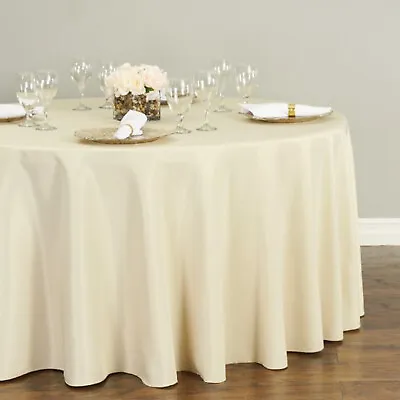 80 Inch Round Tablecloth Polyester For A Round Table That Is 60  Wedding • $47.34