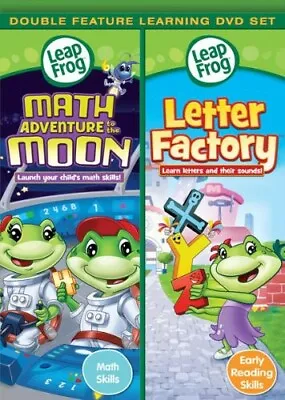 Leapfrog: Math Adventure To The Moon/ Letter Factory - Double Feature [DVD] DVD • $8.65