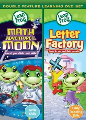 Leapfrog: Math Adventure To The Moon/ Letter Factory - Double Feature [DVD] DVDs • $7.94
