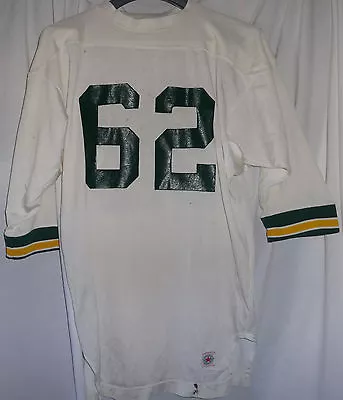 #62 Vintage Packers Ducks Eskimos Colors Durene Game Used Worn Football Jersey • $99.99