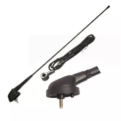 Front Roof Mount  FM Radio Car Aerial Antenna Mast + Base + Cable Fit Fiat Punto • $25.74