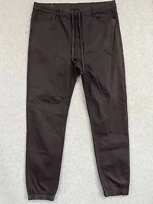 Victorious Men's Twill Drop Crotch Jogger Pants JG804 Charcoal Size 5X - NWT • $12.50