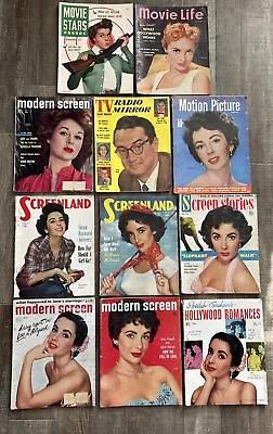 LOT 11 1950'S MOVIE & TV STAR SCANDAL MAGAZINES MOTION PICTURE Modern SCREEN S • $34.99