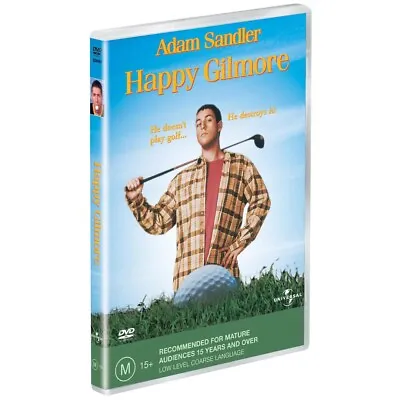 $9.45 • Buy Happy Gilmore (DVD, 1996) PAL Region 4 (Adam Sandler) BRAND NEW / SEALED