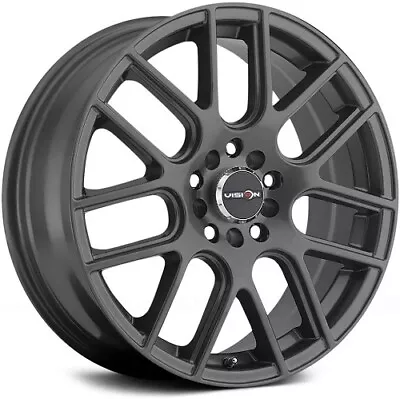 17x7.5 Vision 426H Cross Gunmetal Wheels 5x108 (38mm) Set Of 4 • $937.36