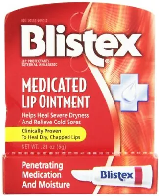 Blistex Medicated Lip Ointment For Dryness And Cold Sores 0.21Oz Each • $7.51