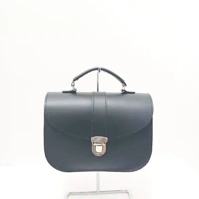$116 • Buy Auth Zatchels Mini Satchel - Black Leather Handbag