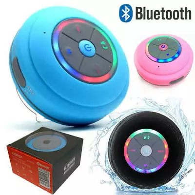 Waterproof LED Bluetooth Wireless Speaker Shower Portable For Samsung IPhone LG • £9.85