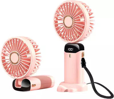 Portable Mini Handheld Fan Personal: 4000Mah Rechargeable Small Hand Held • $10.99