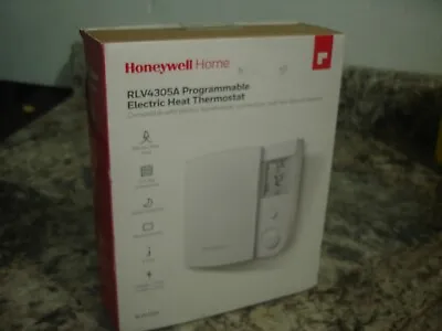 $21.99 • Buy Honeywell Home RLV4305A Programmable Electric Heat Thermostat - (White)