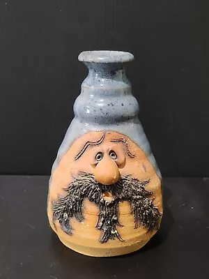 5.5  Tall Vintage Studio Pottery Face Vase • $14.97