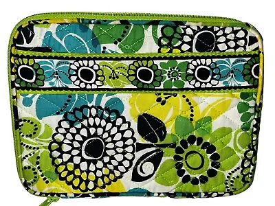 Vera Bradley Quilted Padded Multiuse Case Sleeve Bag Limes Up Green Yellow 9 X6  • $14.99