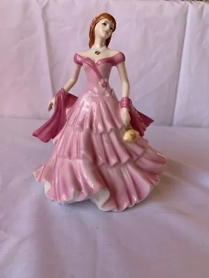 COALPORT Sentiments  Birthday Wishes  Bone China Lady Doll Very Good Condition • £55.99