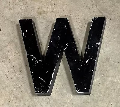 10  Metal Letter W Cast Aluminum Dimensional Industrial Alphabet Wall Decor • $10