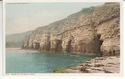 La Jolla Ca California Caves Ocean Side Detroit Phostint Postcard C1910 • $4.95