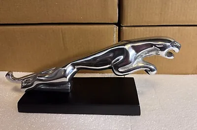 Large Aluminium Chrome/silver Coloured Jaguar Cat Desk Top Ornament Home Office • £45