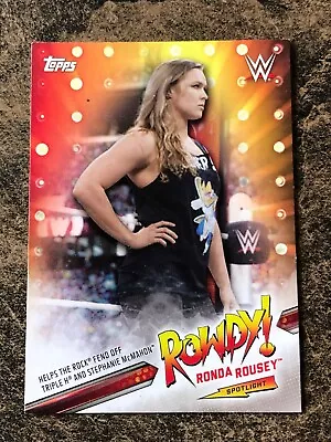 2019 Topps WWE Road To Wrestlemania - Ronda Rousey (You Choose) • $0.94